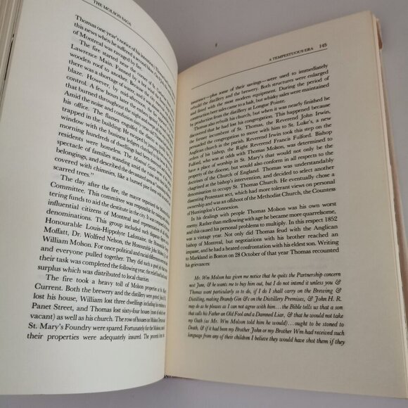 1983 The Molson Saga Book Canadian Family Dynasty Shirley Woods Jr Brewery Beer - Picture 9 of 15